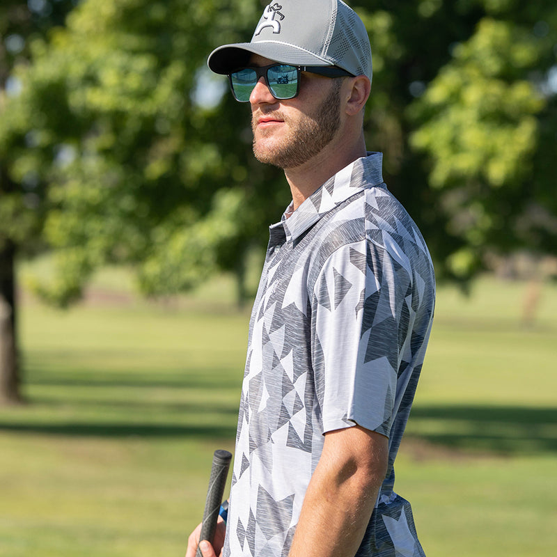 "The Weekender" Grey w/ Aztec Polo