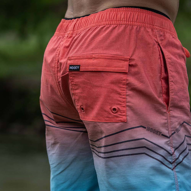 "Bigwake" Pink/Teal Board Shorts