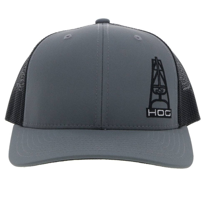 "HOG" Grey/Black Hat