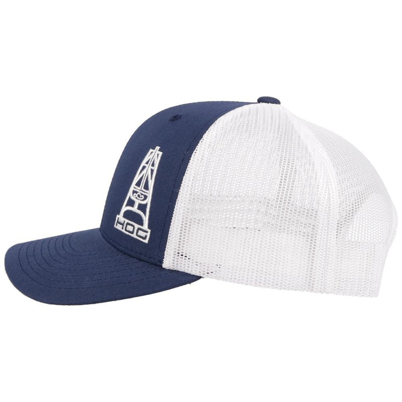 "HOG" Navy/White Hat