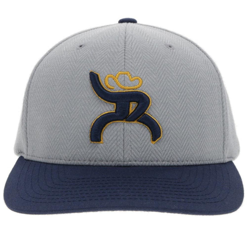 "Hawk" Grey/Gold/Navy Hat