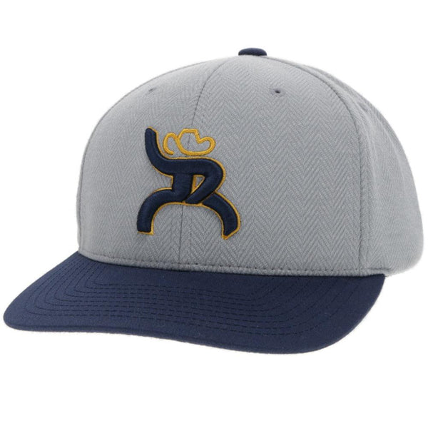 "Hawk" Grey/Gold/Navy Hat