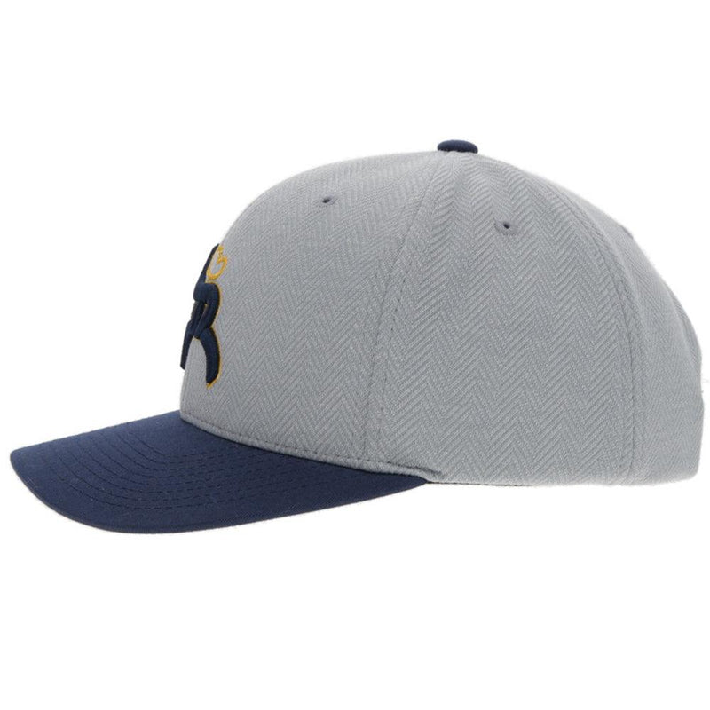 "Hawk" Grey/Gold/Navy Hat