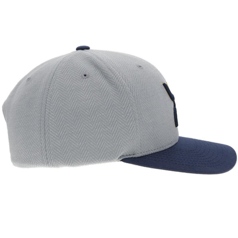 "Hawk" Grey/Gold/Navy Hat