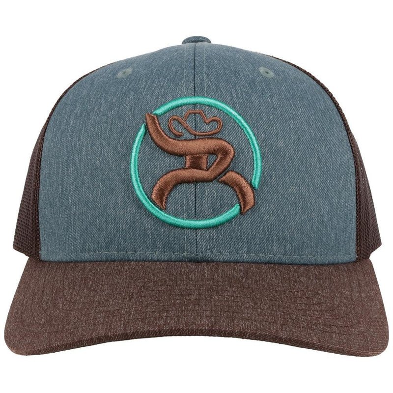 "Strap" Blue/Brown Hat