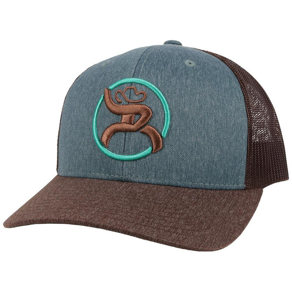 "Strap" Blue/Brown Hat