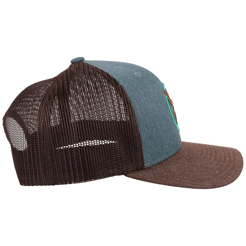 "Strap" Blue/Brown Hat