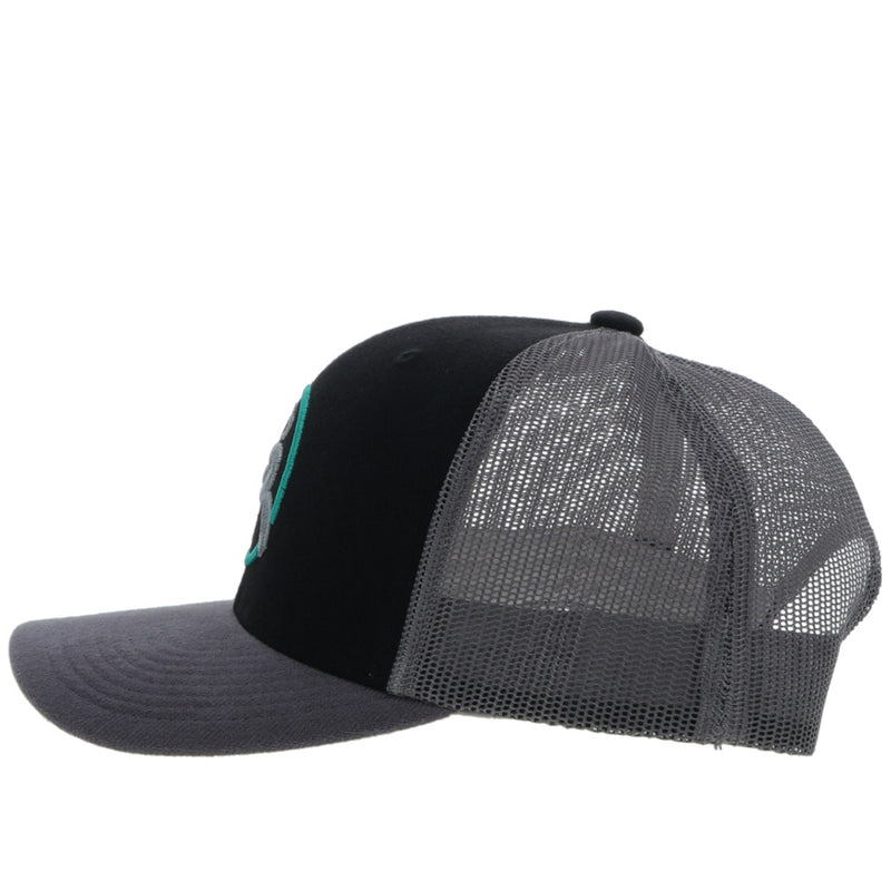 "Strap" Roughy Black/Grey Hat