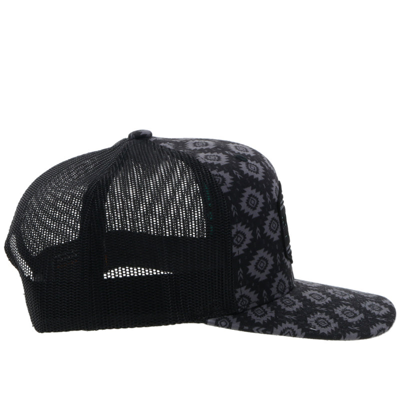 "Tribe" Black w/ Aztec Print Hat