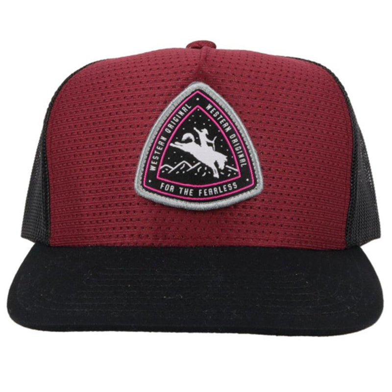 "Summit" Maroon/Black Hat