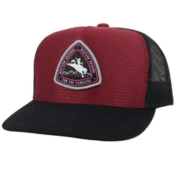 "Summit" Maroon/Black Hat