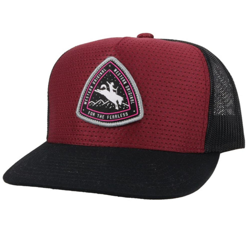 "Summit" Maroon/Black Hat