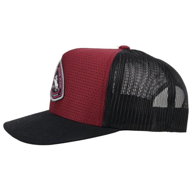 "Summit" Maroon/Black Hat