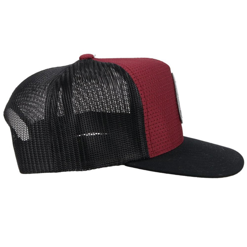 "Summit" Maroon/Black Hat