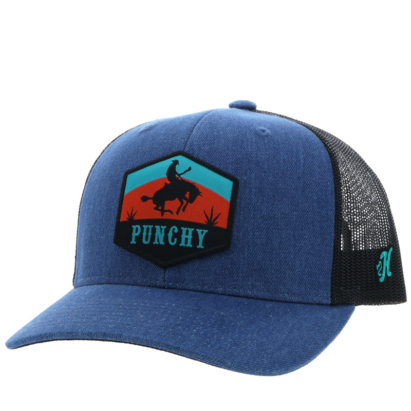 "Punchy" Denim/Black Hat