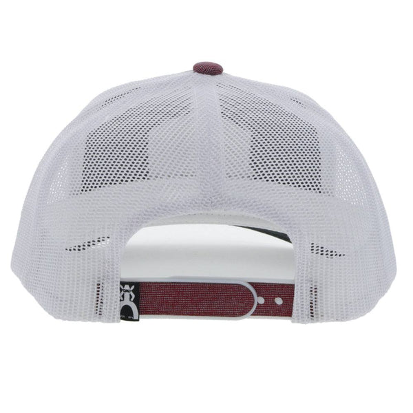 "Punchy" Maroon/White Hat