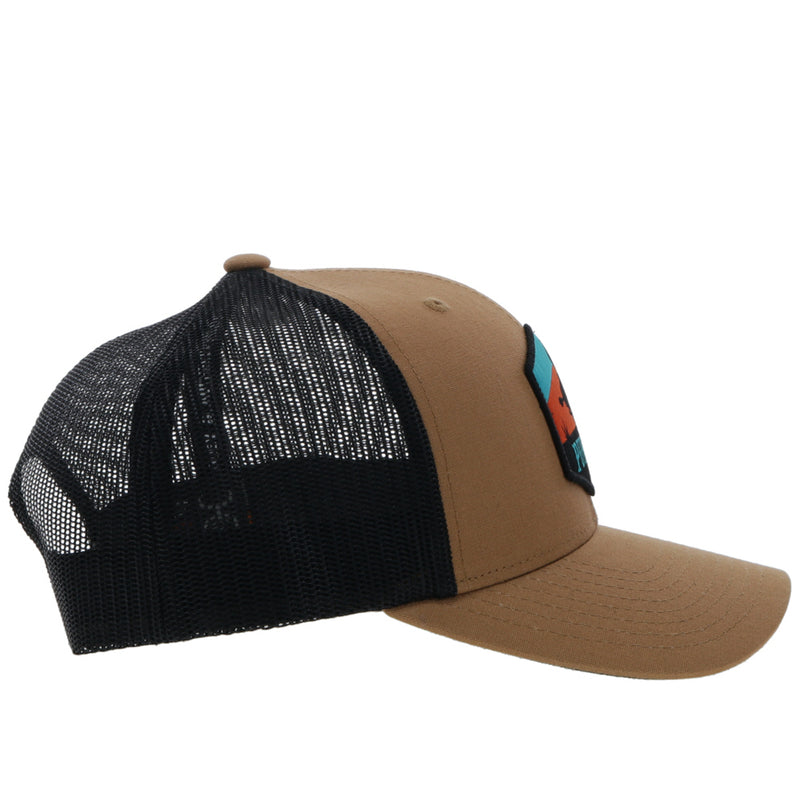 "Punchy" Tan/Black Hat