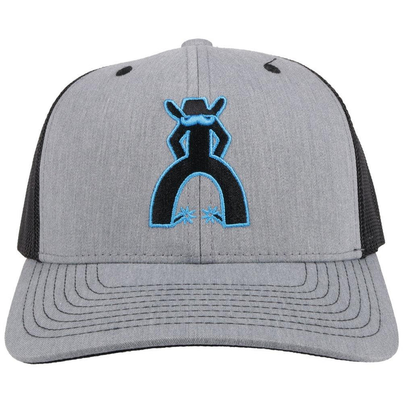 "Punchy" Embroidered Logo, Grey Hat