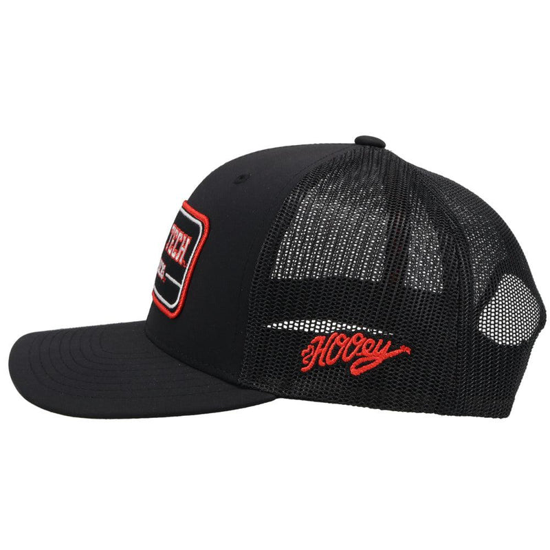 Black Texas Tech Hat w/ Vintage Red Raiders Logo