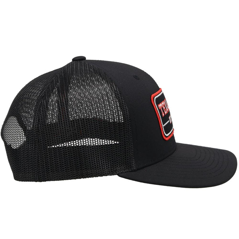 Black Texas Tech Hat w/ Vintage Red Raiders Logo