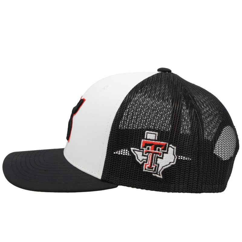 Texas Tech Hat w/ Hooey Logo (White/Black)