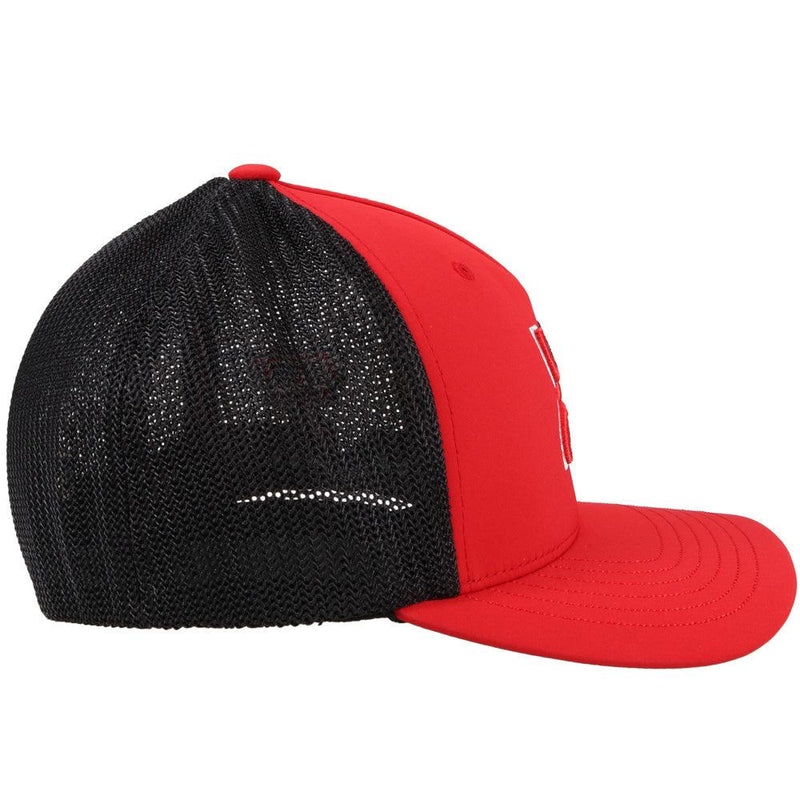 Red Texas Tech Flexfit Cap w/ Hooey Logo