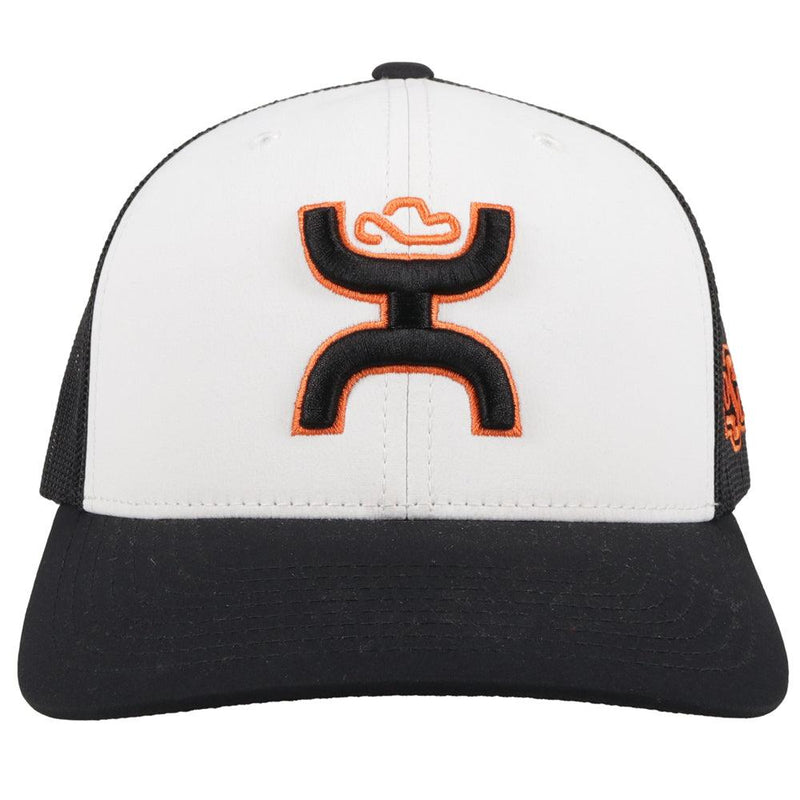 "Oklahoma State" Hat, White/Black