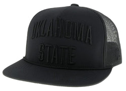 "Oklahoma State" Hat, Black/Black