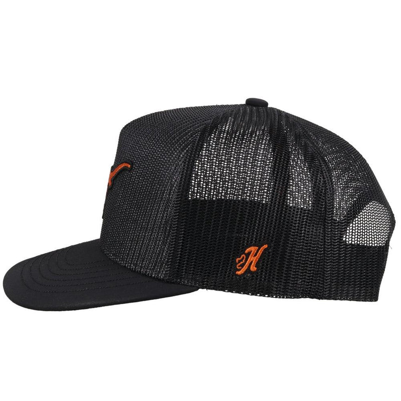 Black Texas Longhorns Hat w/ Orange Logo