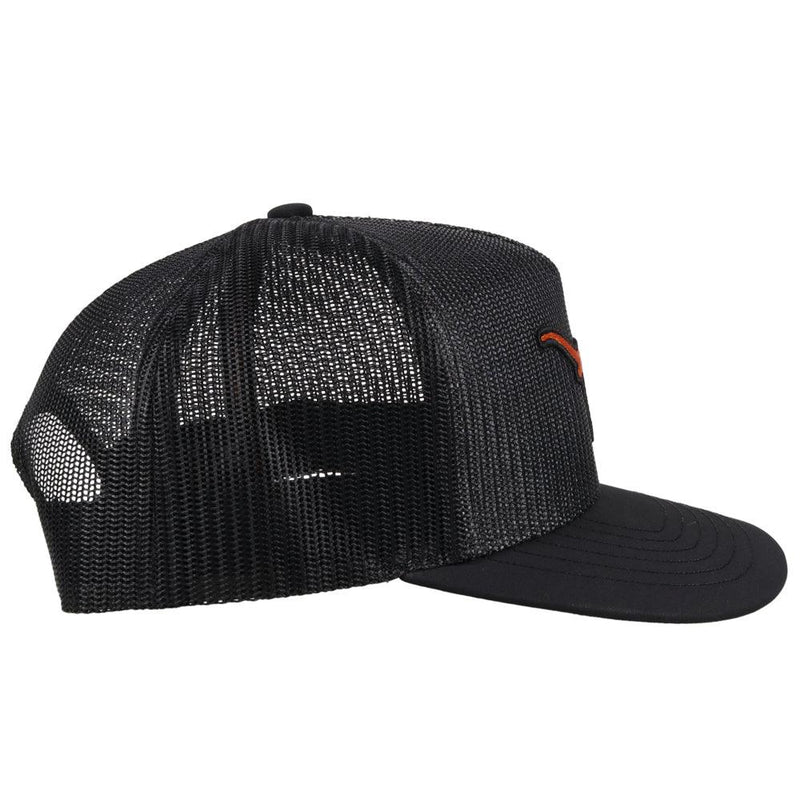 Black Texas Longhorns Hat w/ Orange Logo