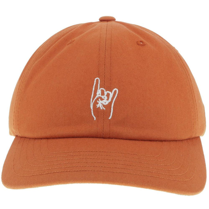 Texas Longhorns Dad Hat w/ "Hook 'Em" Horns Sign