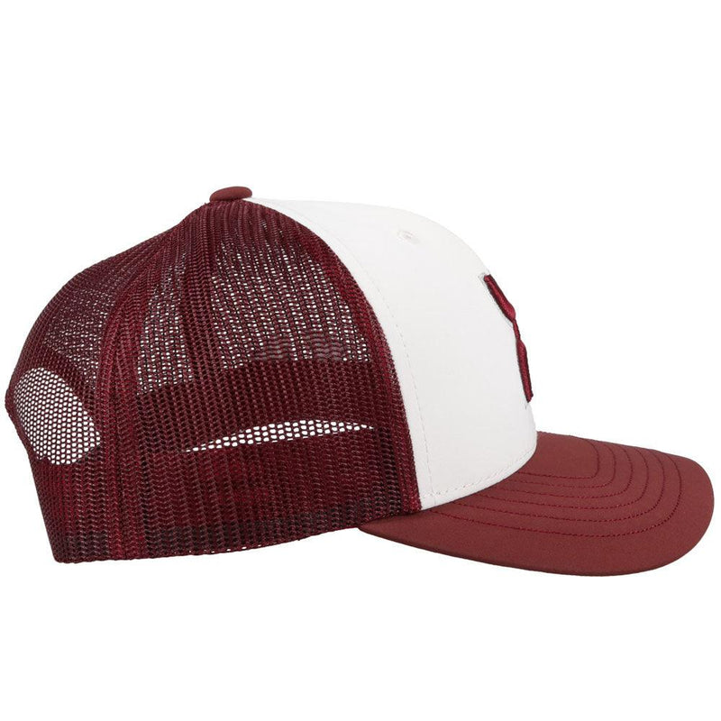 "University of Montana" White/Maroon Hat