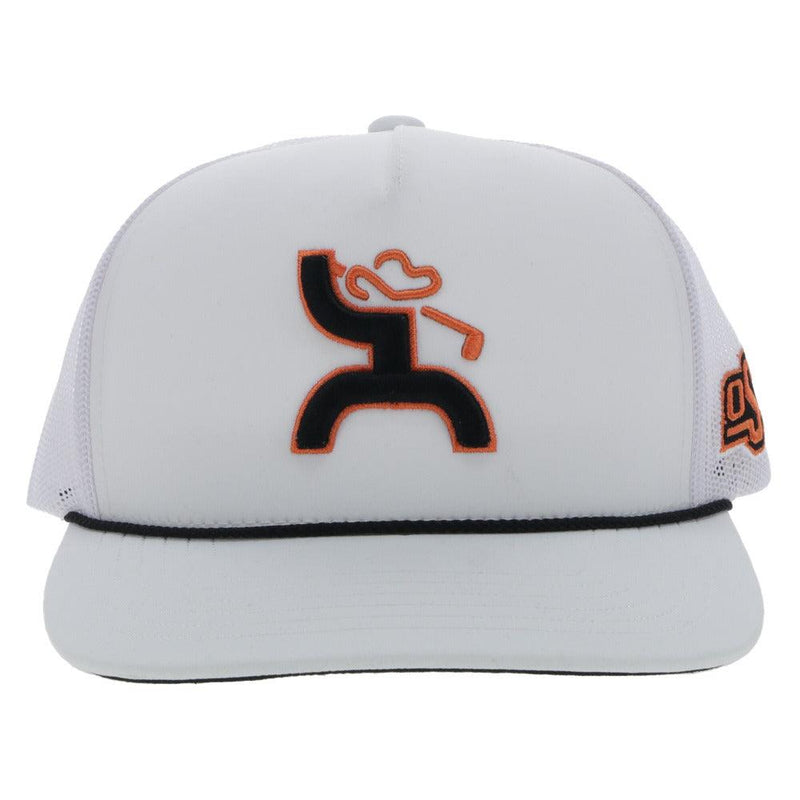 "Oklahoma State" White w/ Hooey Golf Logo