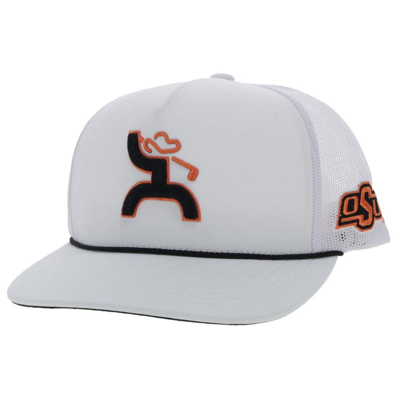 "Oklahoma State" White w/ Hooey Golf Logo