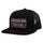 Tarleton State University Hat Black w/Rectangle Patch(Purple/White)