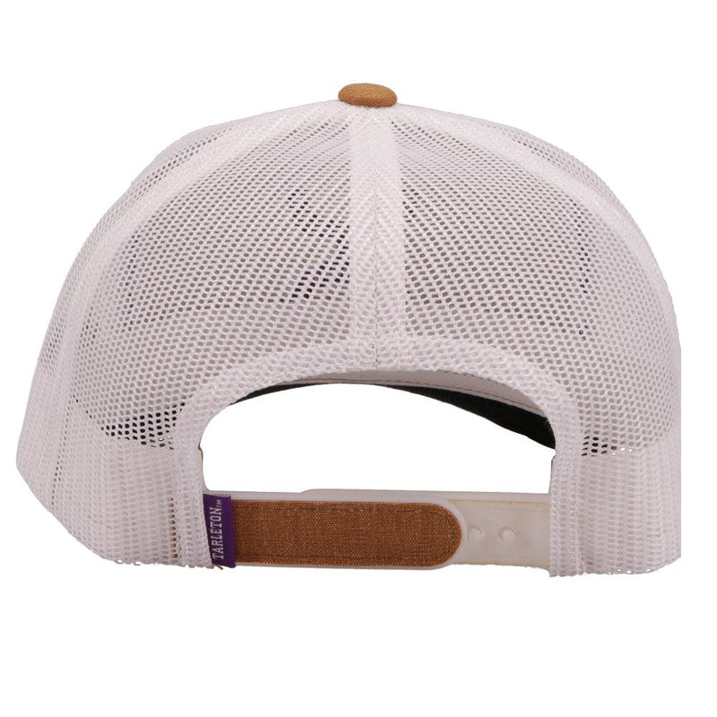 Tarleton State University Hat Tan/White w/Hooey Logo (Purple/White)