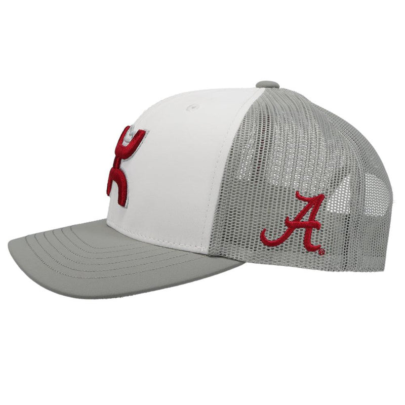 University of Alabama Hat White/Crimson w/Hooey Logo (Crimson/White)