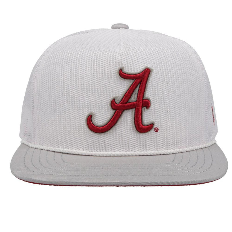 University of Alabama Hat White w/ "A" Logo (Crimson)