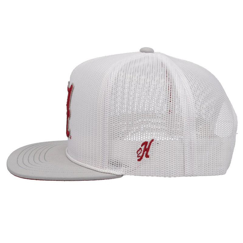 University of Alabama Hat White w/ "A" Logo (Crimson)