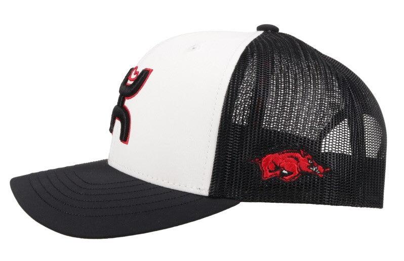 Arkansas White/Black Hat