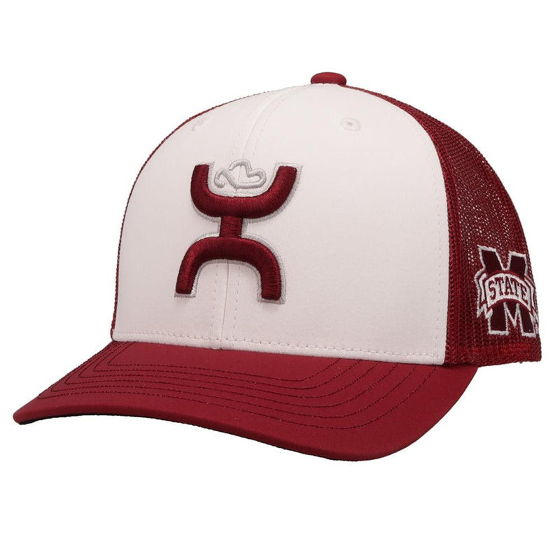 Mississippi State White/Maroon w/Hooey Logo (Maroon/Grey) Hat