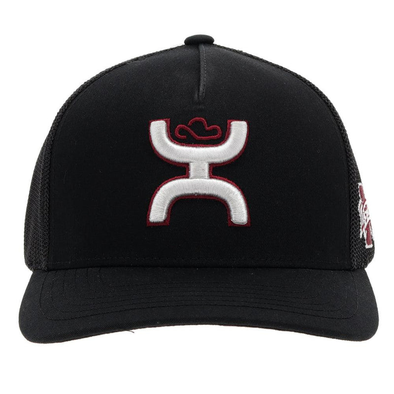 Mississippi State Black Flexfit Hat w/Hooey logo (Grey/Maroon)