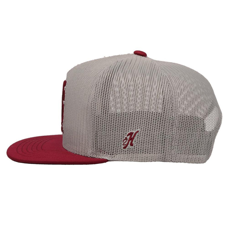 Mississippi State Grey w/Mississippi State Logo (Maroon) Hat