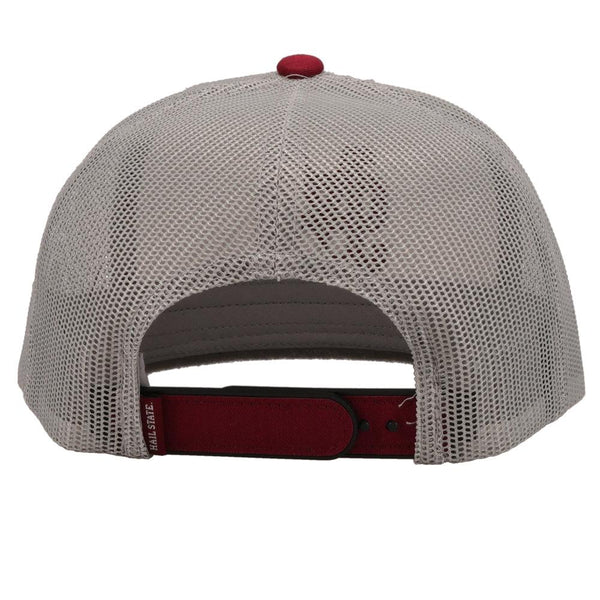 Mississippi State Grey w/Mississippi State Logo (Maroon) Hat