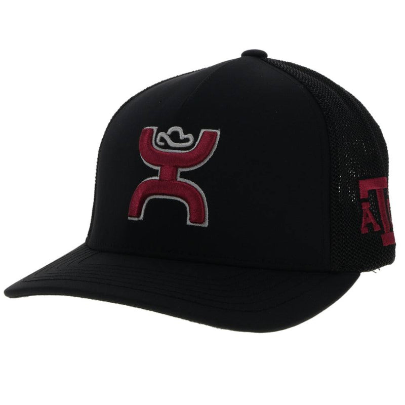 Texas A&M Black w/Maroon & Grey Hooey Logo Hat