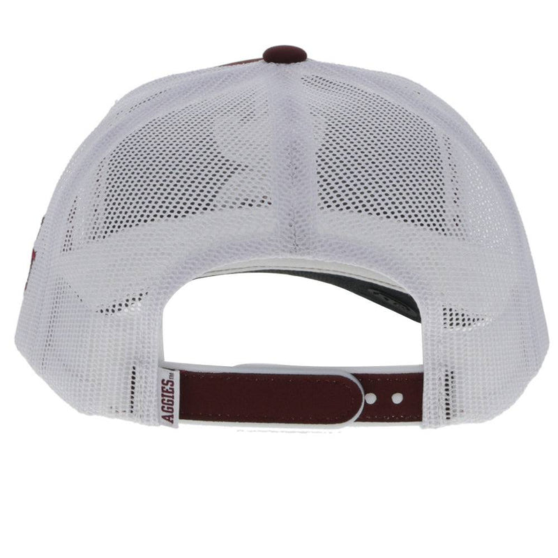 Texas A&M Hat Maroon/White w/Grey & White Hooey Logo