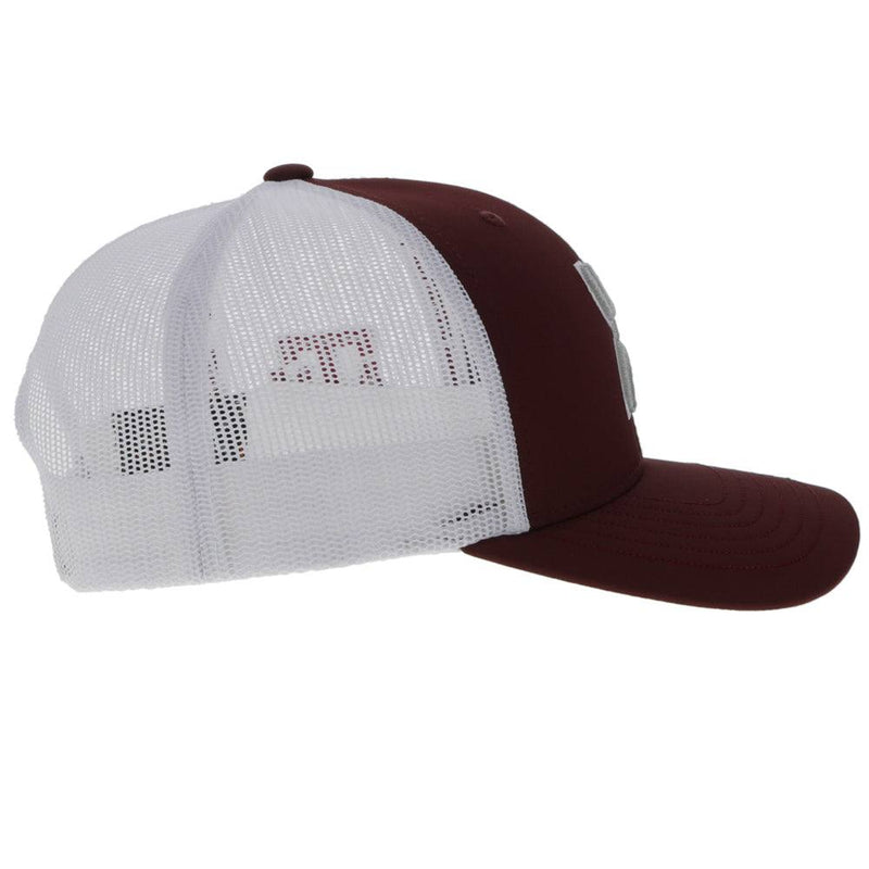 Texas A&M Hat Maroon/White w/Grey & White Hooey Logo