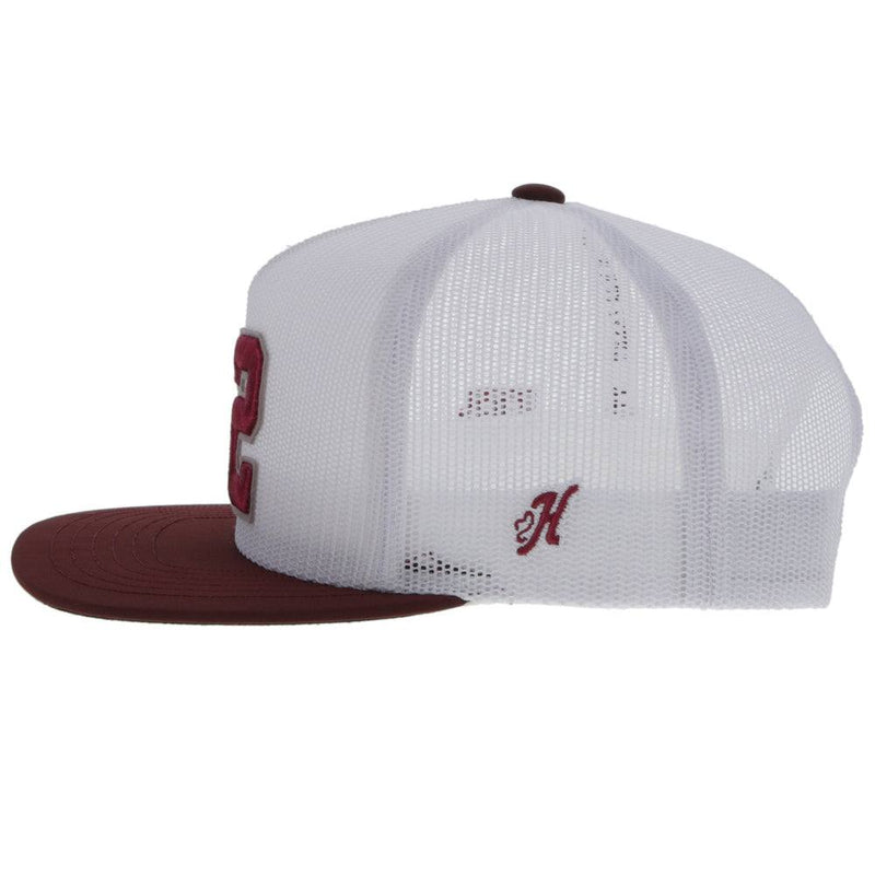 Texas A&M White w/Maroon "12" Logo Hat