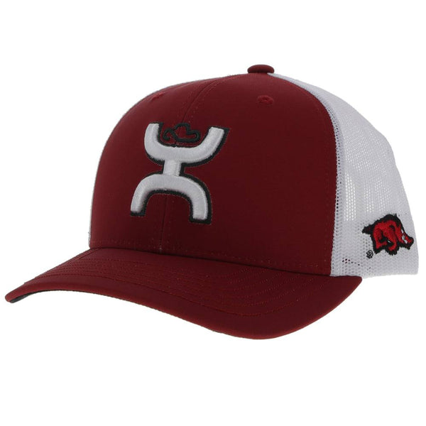 "University of Arkansas" Red/White w/Hooey Logo Hat