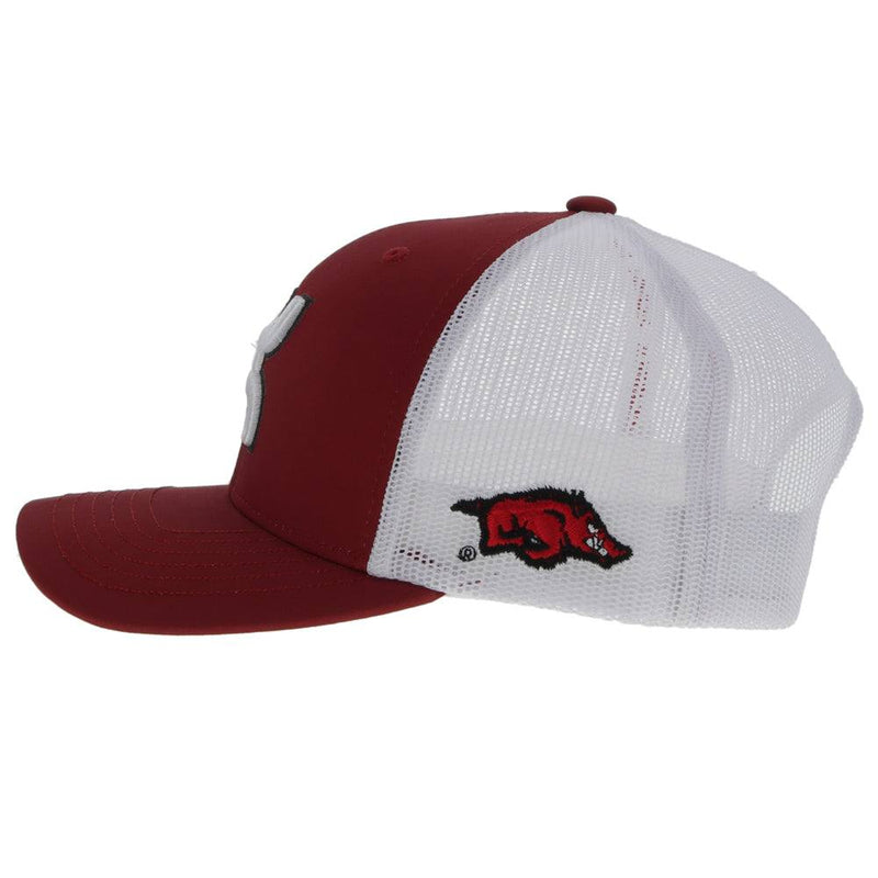 "University of Arkansas" Red/White w/Hooey Logo Hat